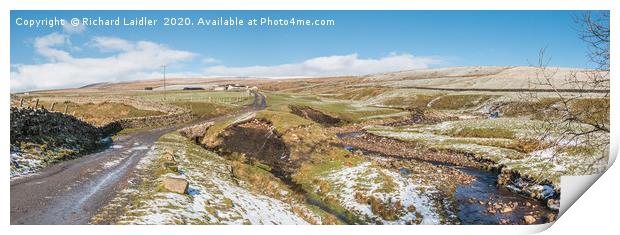 High Beck Head, Upper Teesdale, Winter Panorama Print by Richard Laidler