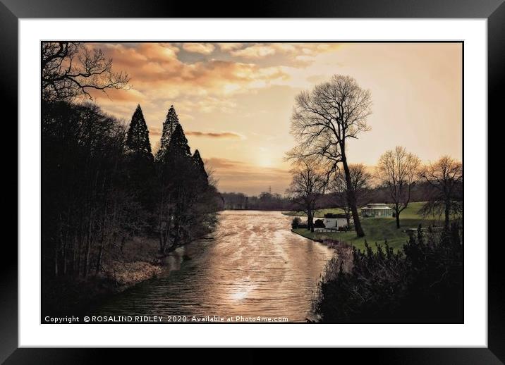 "Windy sunset at Wynyard" Framed Mounted Print by ROS RIDLEY