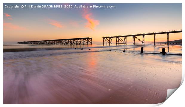 Steetley Pier Sunset Print by Phil Durkin DPAGB BPE4
