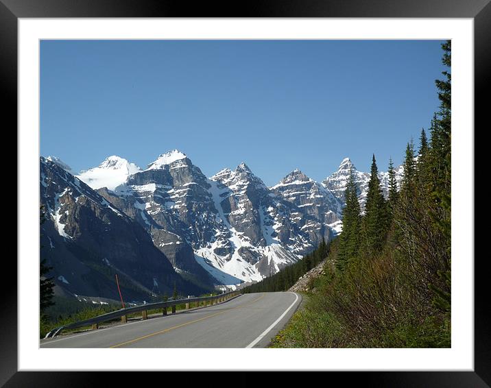 Rocky Mountains, Banff National Park, Canada Framed Mounted Print by Lizzie Thomas