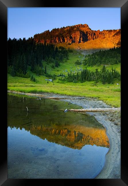 Evening Reflections  Framed Print by Mike Dawson