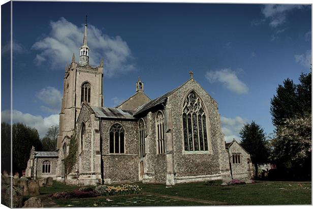 Church of Saint Peter and Paul, Swaffham Canvas Print by Darren Burroughs
