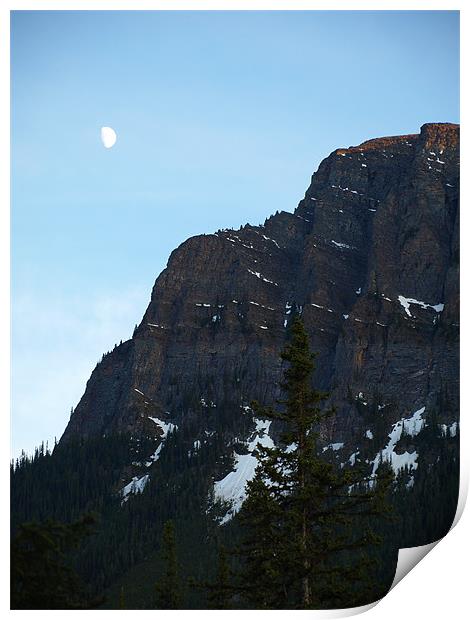 Rocky Mountains, Banff Print by Lizzie Thomas