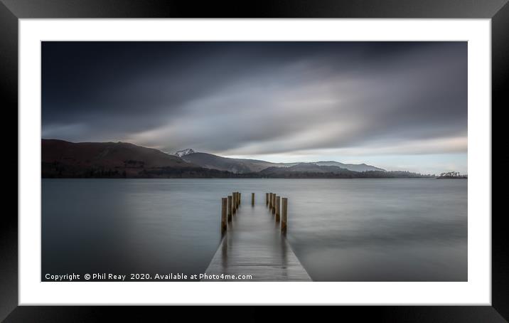 Ashness jetty (also in B&W) Framed Mounted Print by Phil Reay
