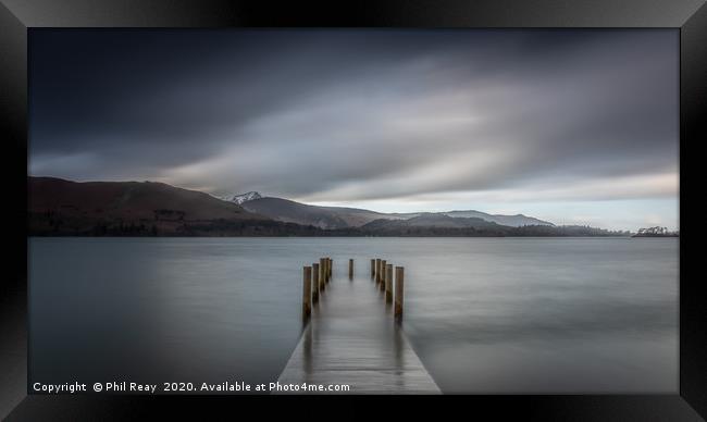 Ashness jetty (also in B&W) Framed Print by Phil Reay