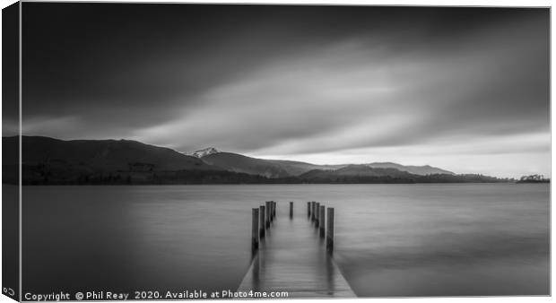 Ashness jetty (also in colour) Canvas Print by Phil Reay