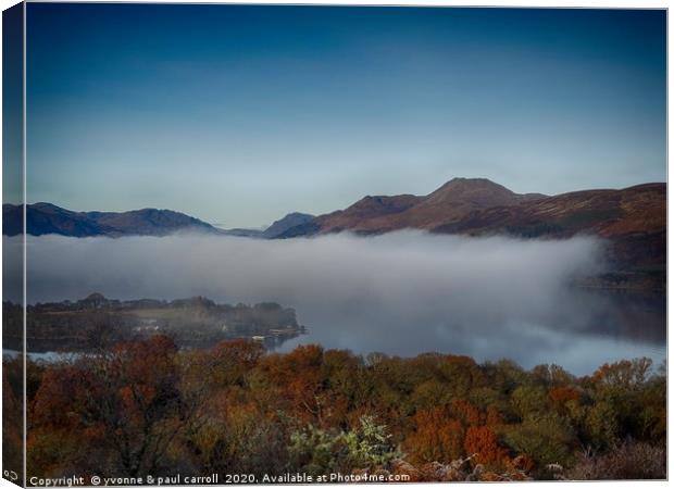 Ben Lomond & Loch Lomond view from Inchcailloch Canvas Print by yvonne & paul carroll