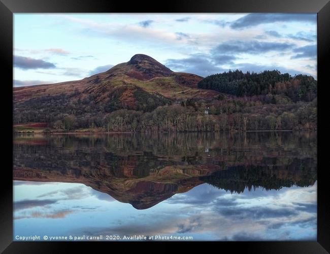 Conic Hill and Loch Lomond  Framed Print by yvonne & paul carroll