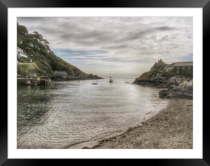 The Serenity of Leaving Polperro Framed Mounted Print by Beryl Curran