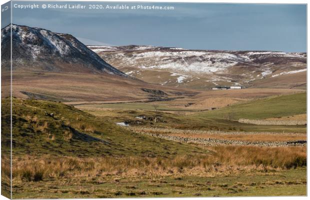 Cronkley Scar and Widdybank Fell, Teesdale Canvas Print by Richard Laidler
