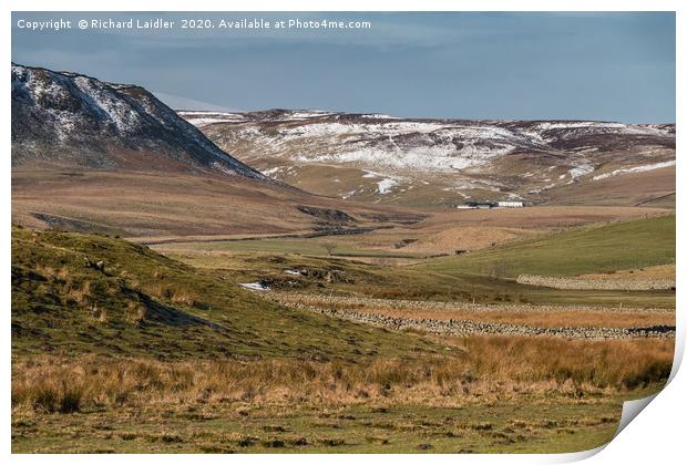 Cronkley Scar and Widdybank Fell, Teesdale Print by Richard Laidler