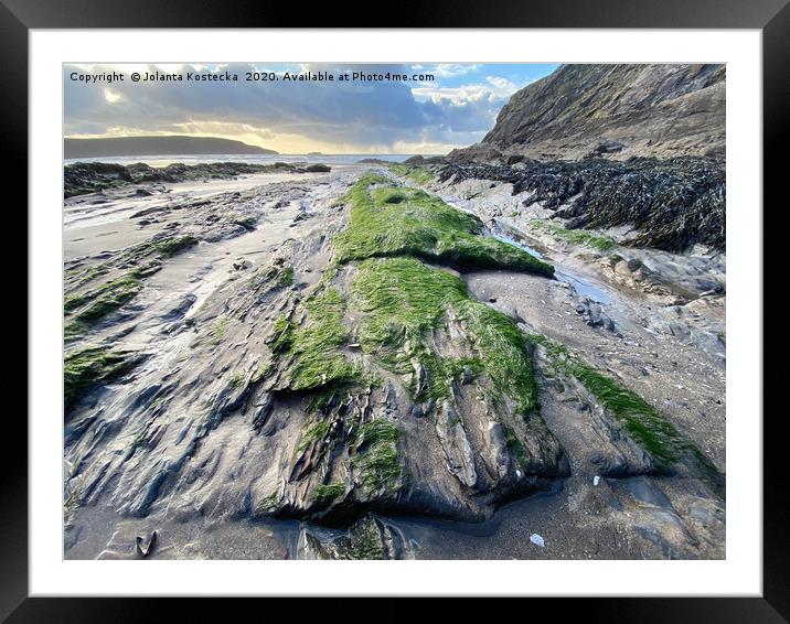 Stunning South Wales coastline Framed Mounted Print by Jolanta Kostecka