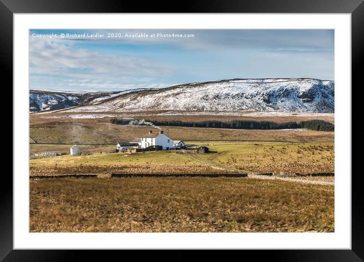 Birk Rigg Farm, Upper Teesdale Framed Mounted Print by Richard Laidler
