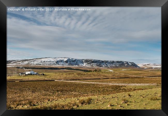Birk Rigg Farm and Cronkley Scar, Teesdale Framed Print by Richard Laidler