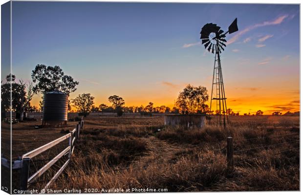 Outback Sunrise Canvas Print by Shaun Carling
