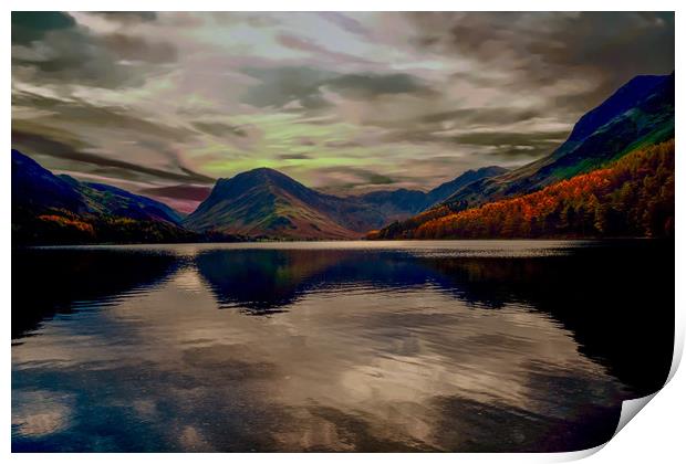 Buttermere Reflections Print by Scott Paul