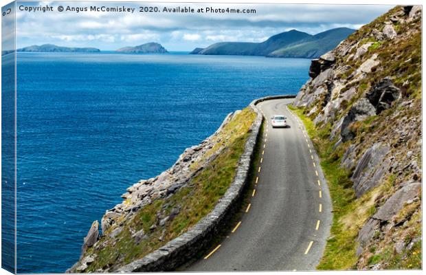 Slea Head Drive coastal road on Dingle Peninsula Canvas Print by Angus McComiskey