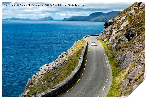 Slea Head Drive coastal road on Dingle Peninsula Print by Angus McComiskey