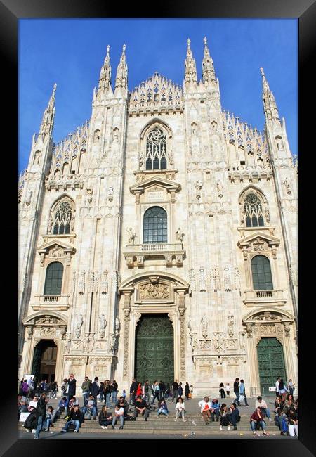 Milan Cathedral is the cathedral church of Milan,  Framed Print by M. J. Photography