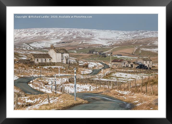 Harwood Farms, Upper Teesdale Framed Mounted Print by Richard Laidler