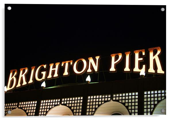 Brighton Pier Acrylic by David Gardener