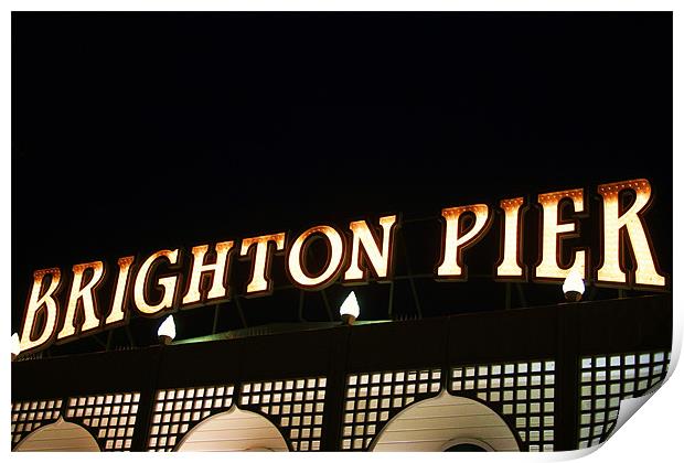 Brighton Pier Print by David Gardener