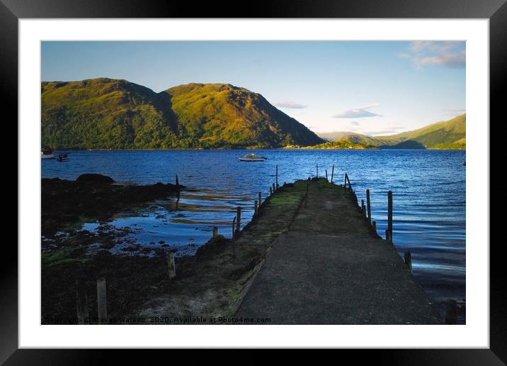 Jetty at Airds Bay Framed Mounted Print by Steven Watson