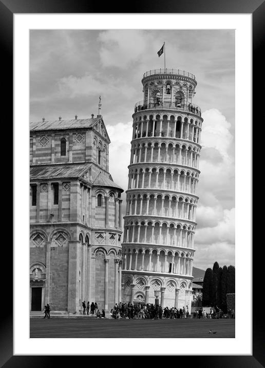 The Leaning Tower of Pisa  Framed Mounted Print by M. J. Photography