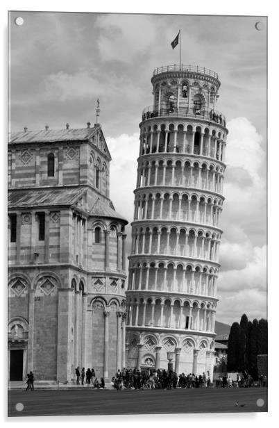The Leaning Tower of Pisa  Acrylic by M. J. Photography