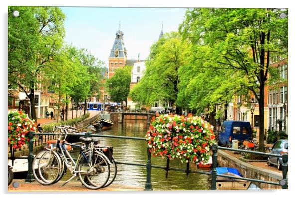 Flowers of Amsterdam and Festival of Light Acrylic by M. J. Photography