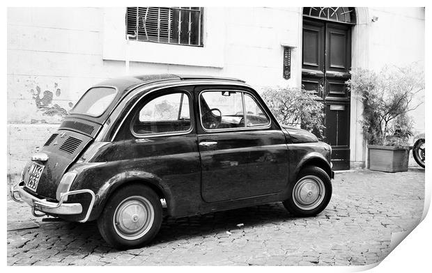 1972 FIAT 500 LUSSO Print by M. J. Photography