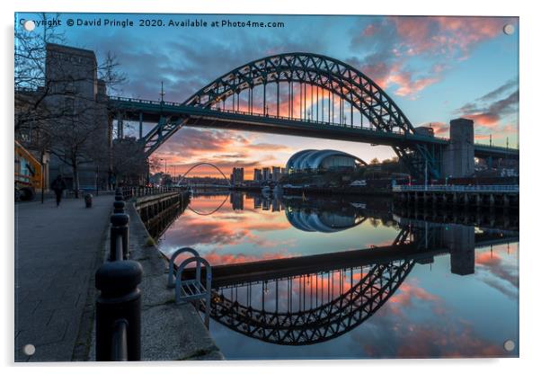 Tyne Bridge Acrylic by David Pringle