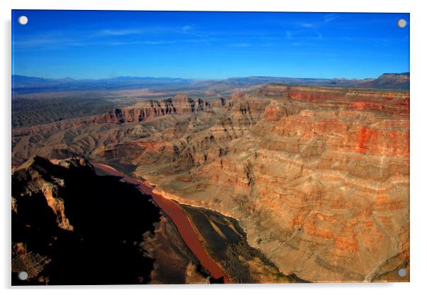 Colorado River Grand Canyon Arizona America Acrylic by Andy Evans Photos