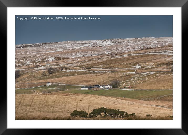 Wintry Harwood, Upper Teesdale Framed Mounted Print by Richard Laidler
