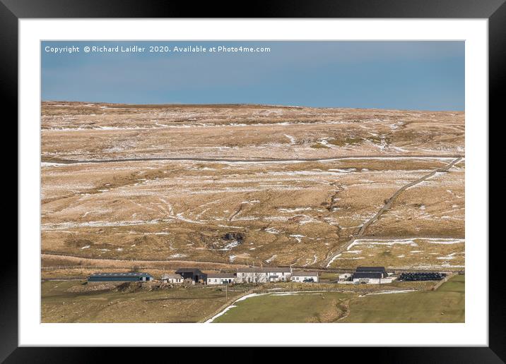 Bowes Close Farm, Upper Teesdale Framed Mounted Print by Richard Laidler