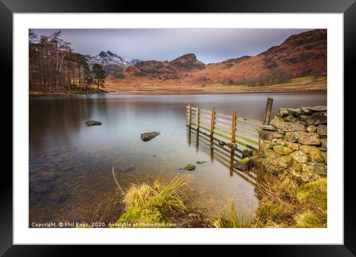 Blea Tarn Framed Mounted Print by Phil Reay