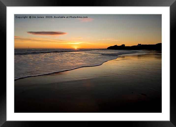 October Sunrise over the North Sea Framed Mounted Print by Jim Jones