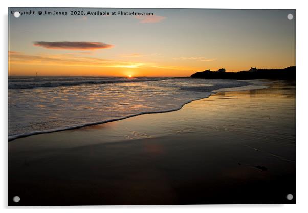 October Sunrise over the North Sea Acrylic by Jim Jones