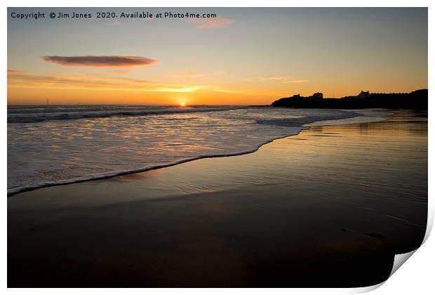 October Sunrise over the North Sea Print by Jim Jones