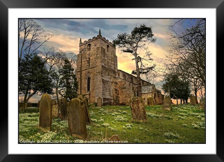 "Evening light St.Laurence's Church " Framed Mounted Print by ROS RIDLEY