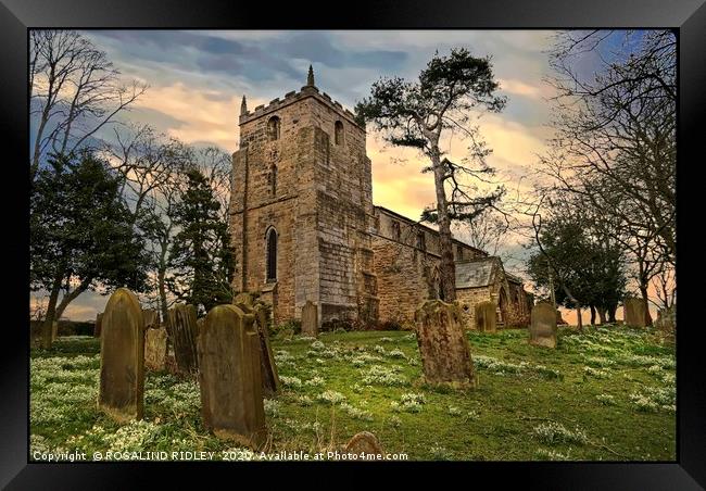 "Evening light St.Laurence's Church " Framed Print by ROS RIDLEY