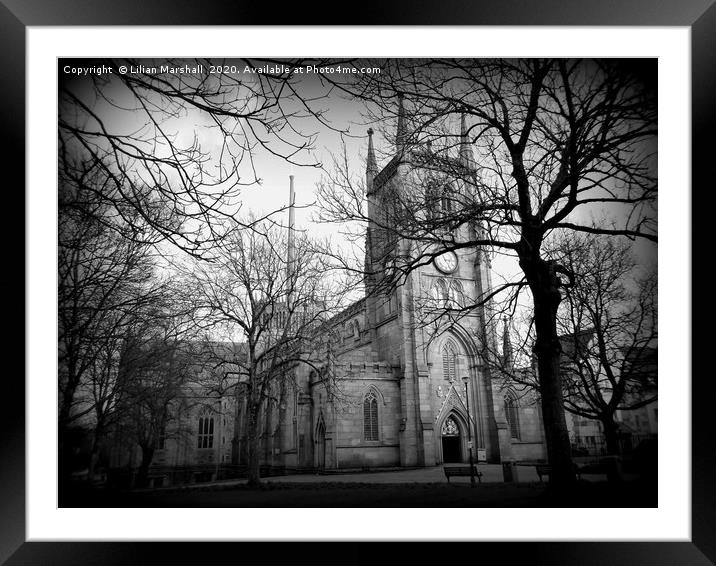 Blackburn Cathedral, Framed Mounted Print by Lilian Marshall