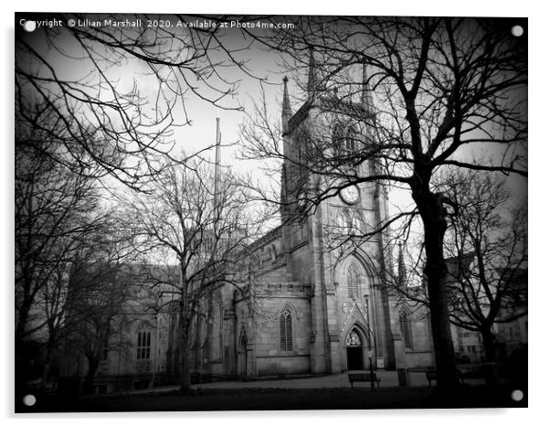 Blackburn Cathedral, Acrylic by Lilian Marshall