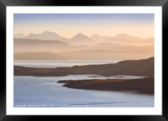Summer Isles Morning Light Coigach Scotland Framed Mounted Print by Barbara Jones