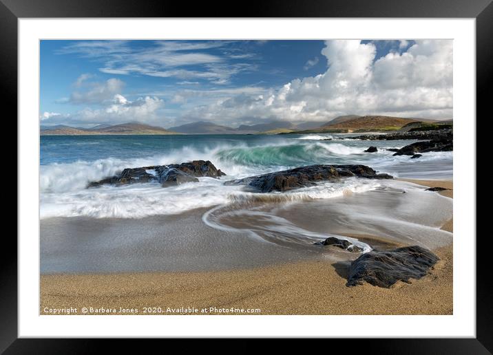 Isle of Harris Bagh Steinigidh Scarista Scotland Framed Mounted Print by Barbara Jones