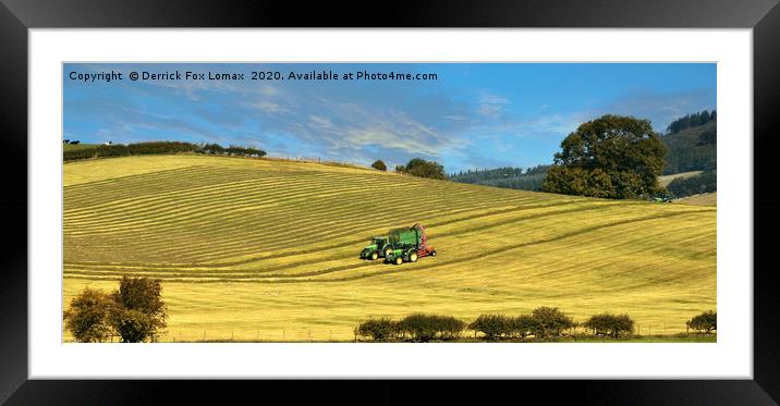 Skipton farming yorkshire Framed Mounted Print by Derrick Fox Lomax