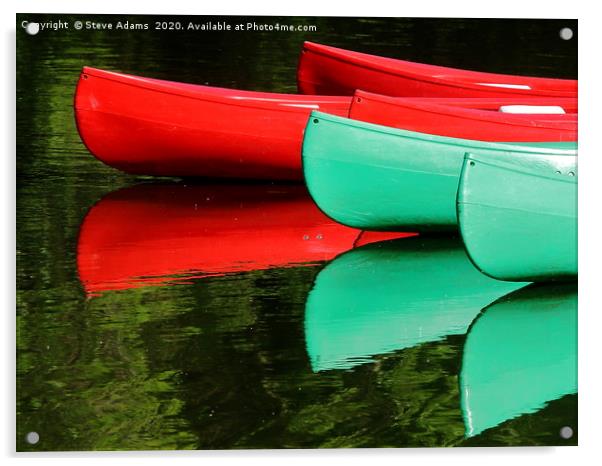 Red & Green Acrylic by Steve Adams