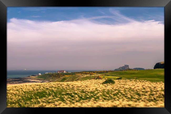 Bamburgh Golf Course Framed Print by Naylor's Photography