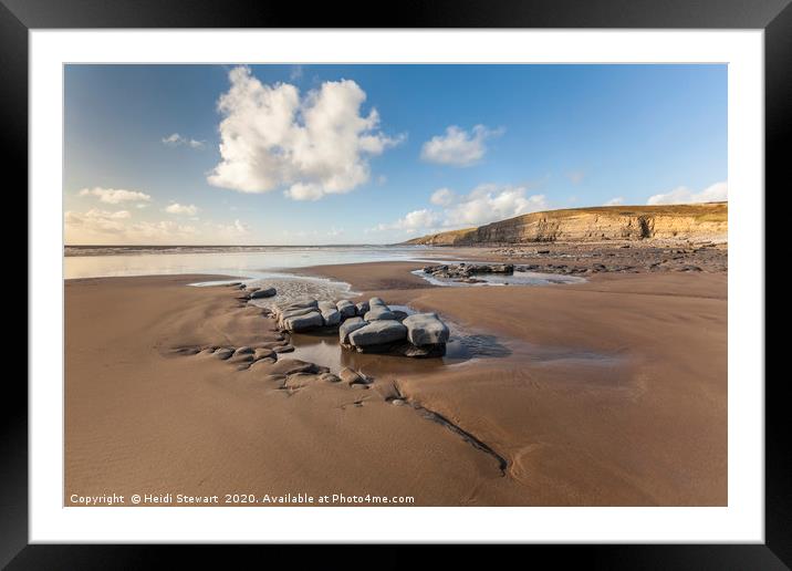 Dunraven Bay, South Wales Framed Mounted Print by Heidi Stewart