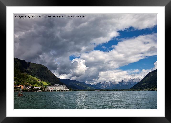 Beautiful Zell am See in Austria Framed Mounted Print by Jim Jones